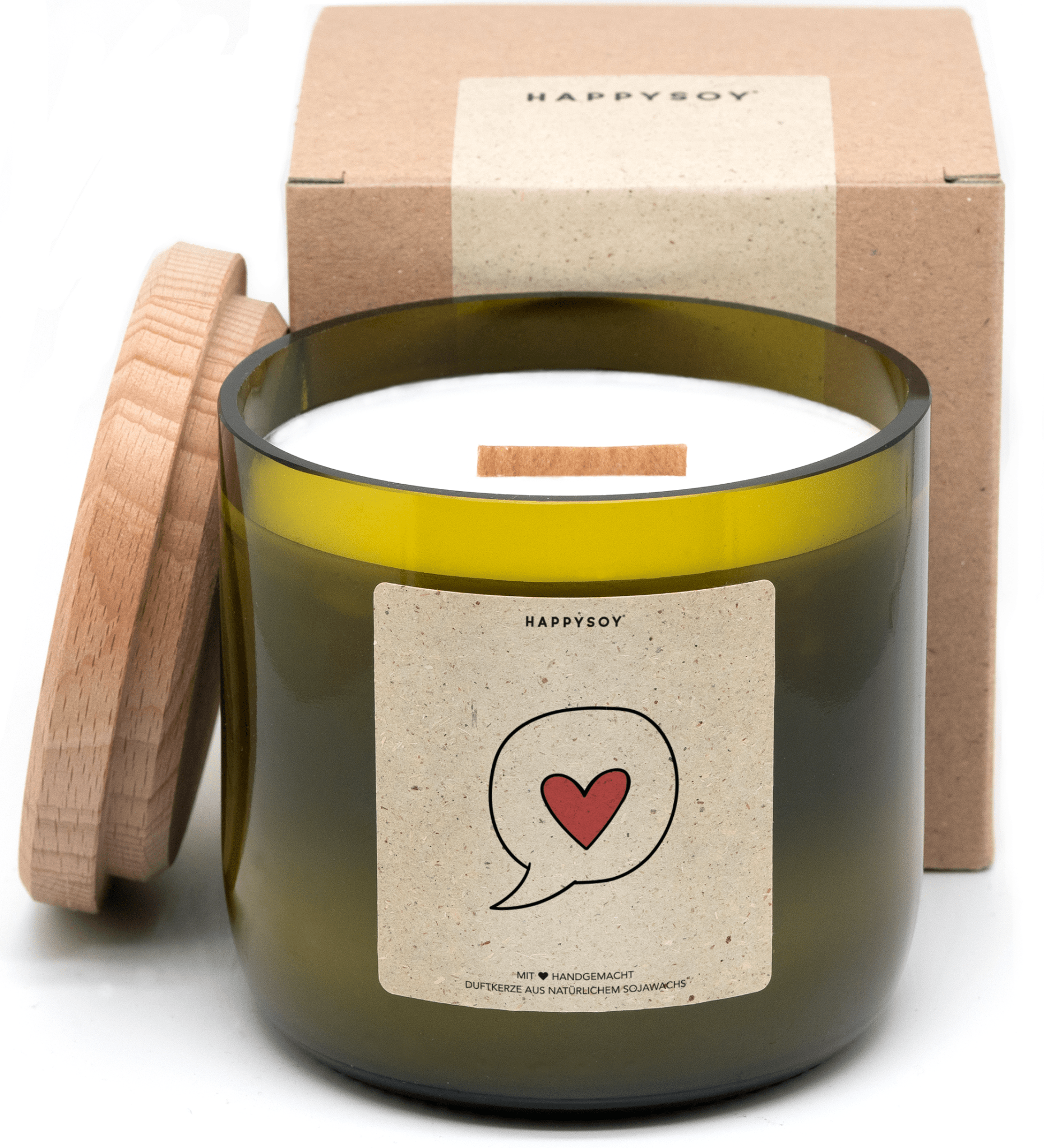 Duftkerze - Liebesnachricht - Happysoy®