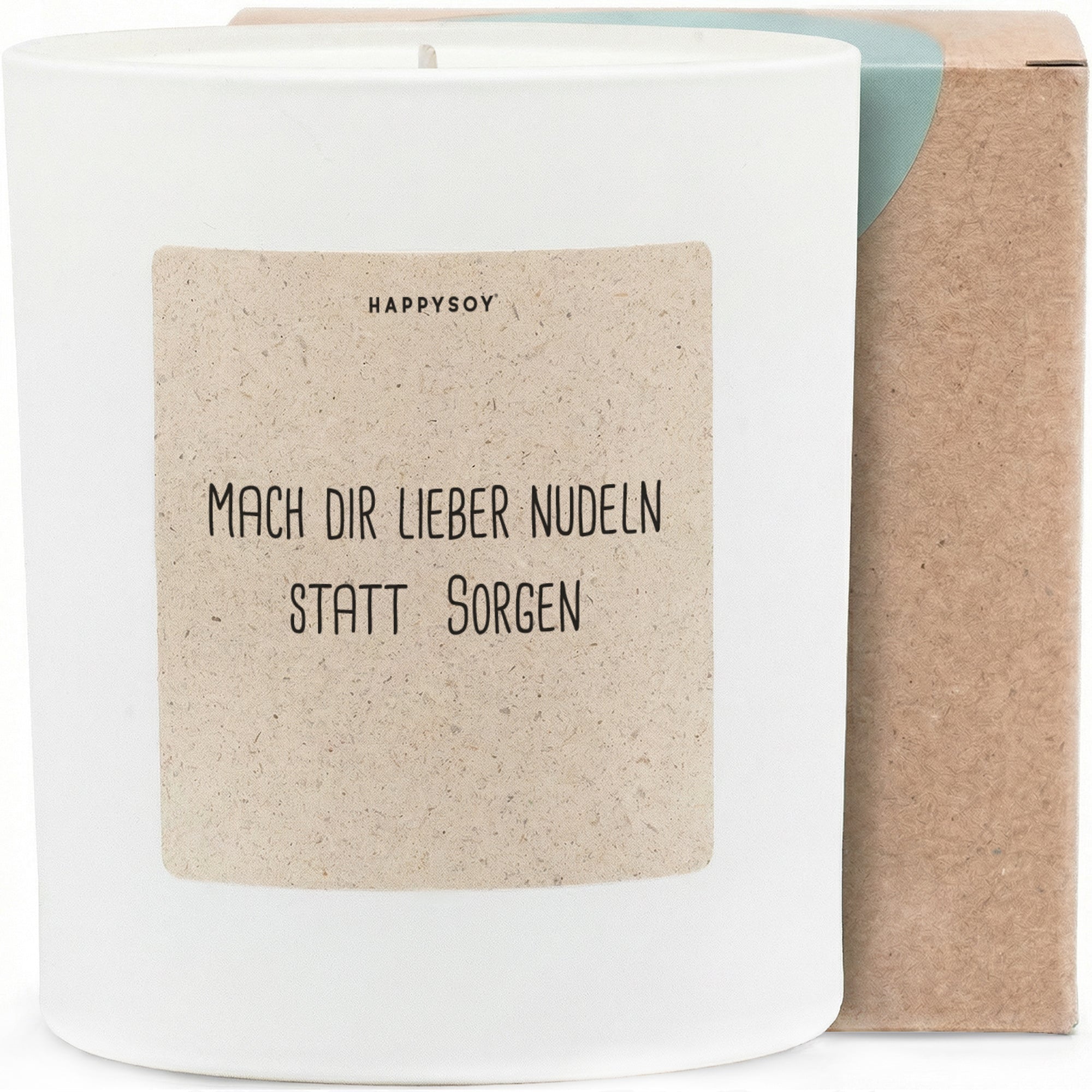 Duftkerze - mach dir lieber nudeln statt Sorgen - Happysoy®
