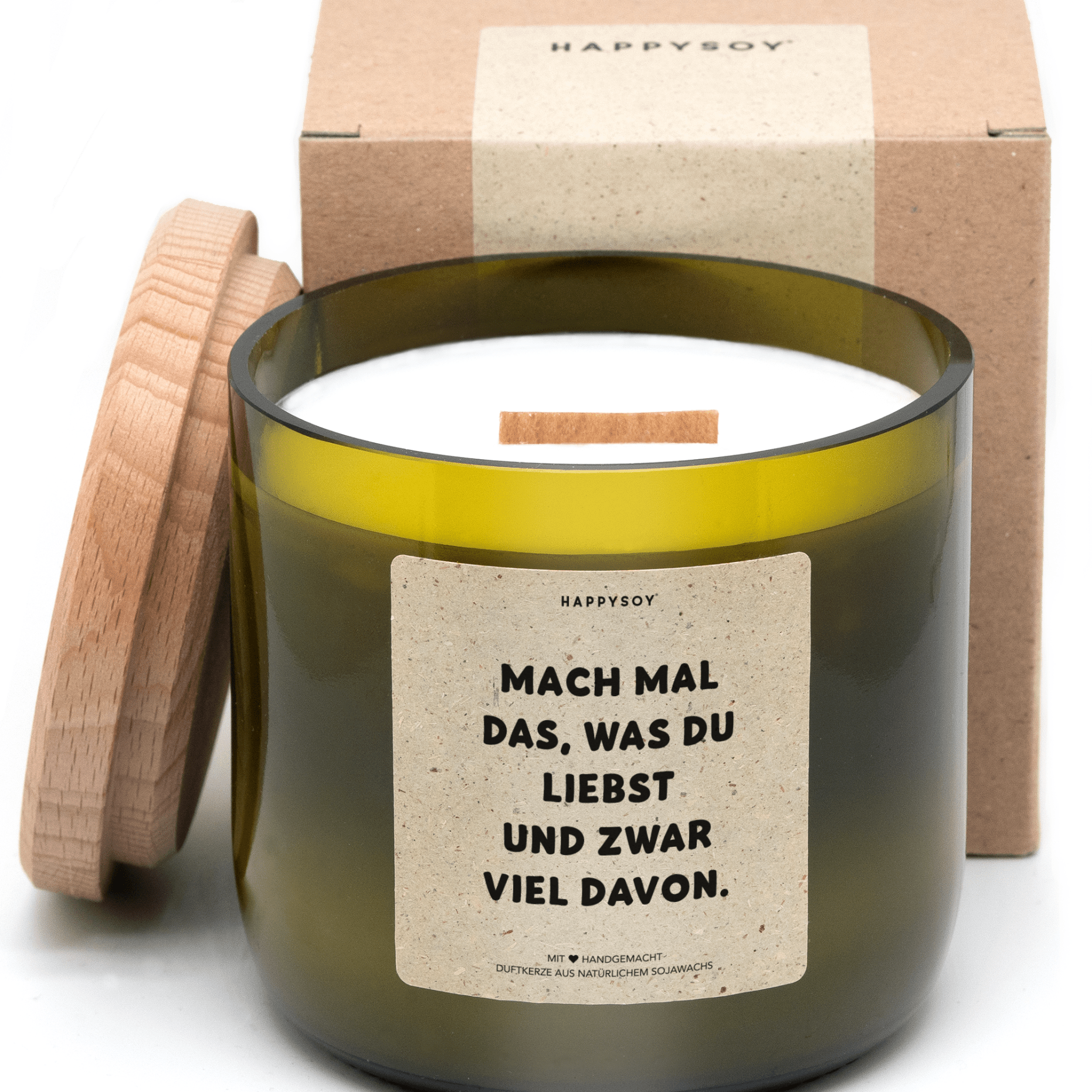 Duftkerze - Mach mal das was du liebst und zwar viel davon - Happysoy®