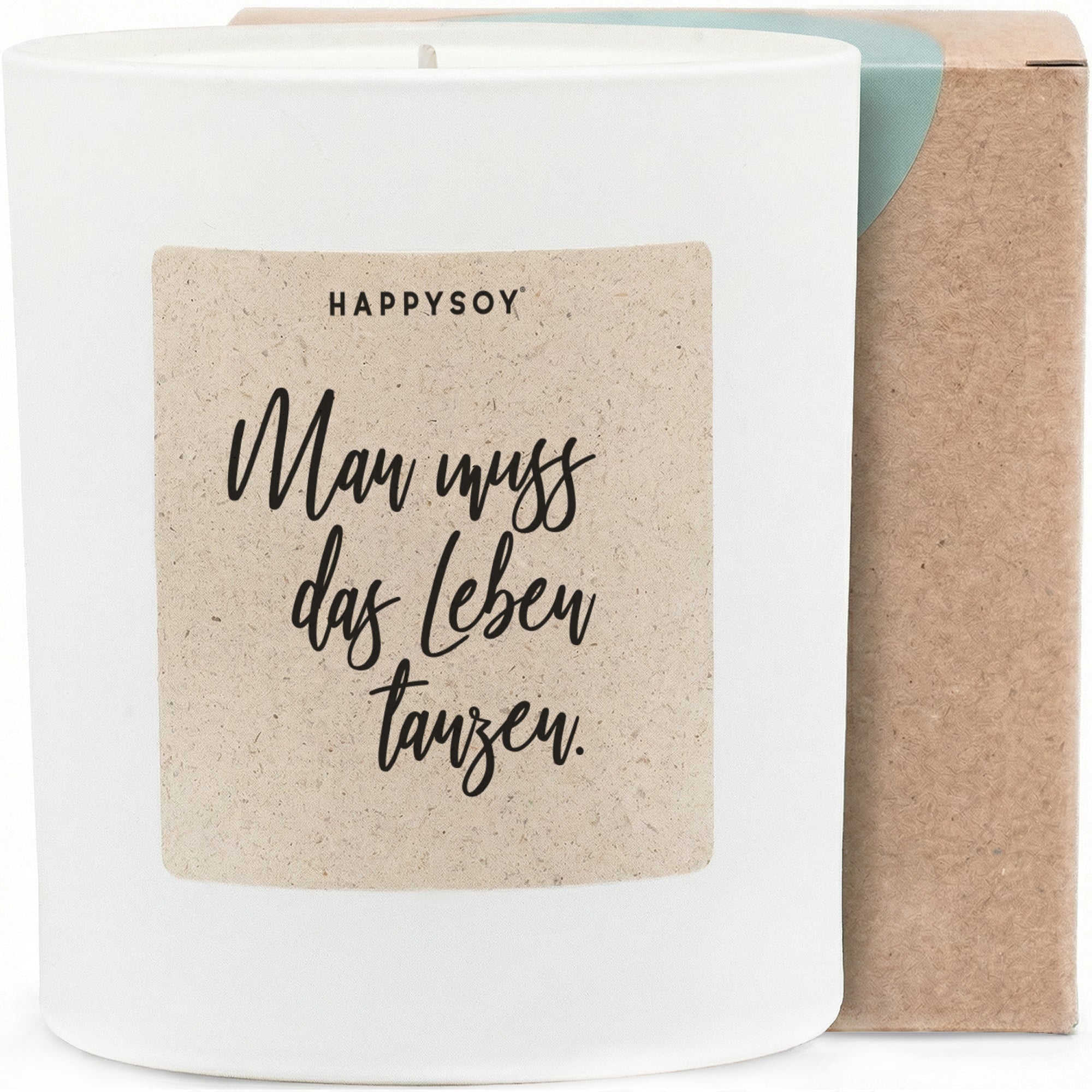 Duftkerze - Man muss das Leben tanzen. - Happysoy®