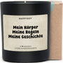 Duftkerze - Mein Körper Meine Regeln Meine Geschichte - Happysoy®