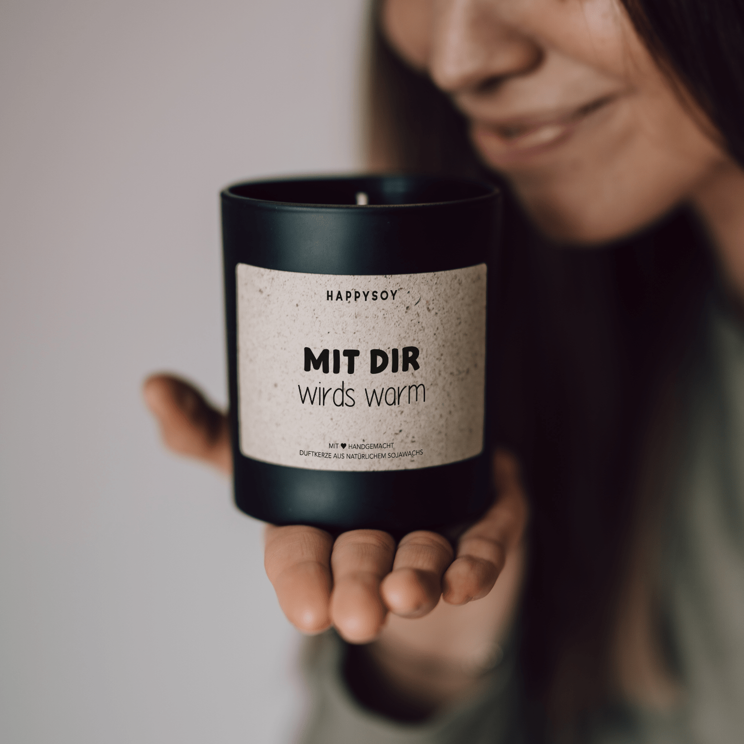 Duftkerze - MIT DIR wirds warm - Happysoy®
