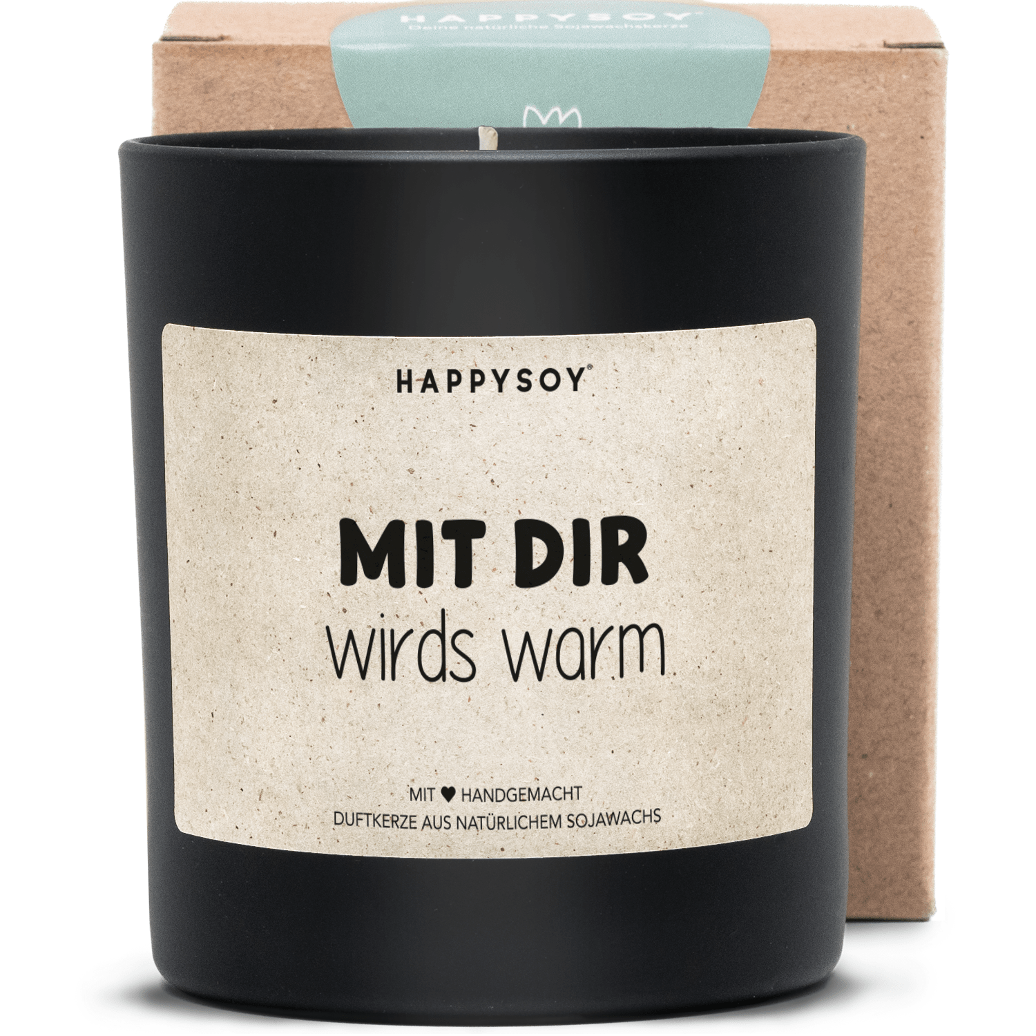 Duftkerze - MIT DIR wirds warm - Happysoy®