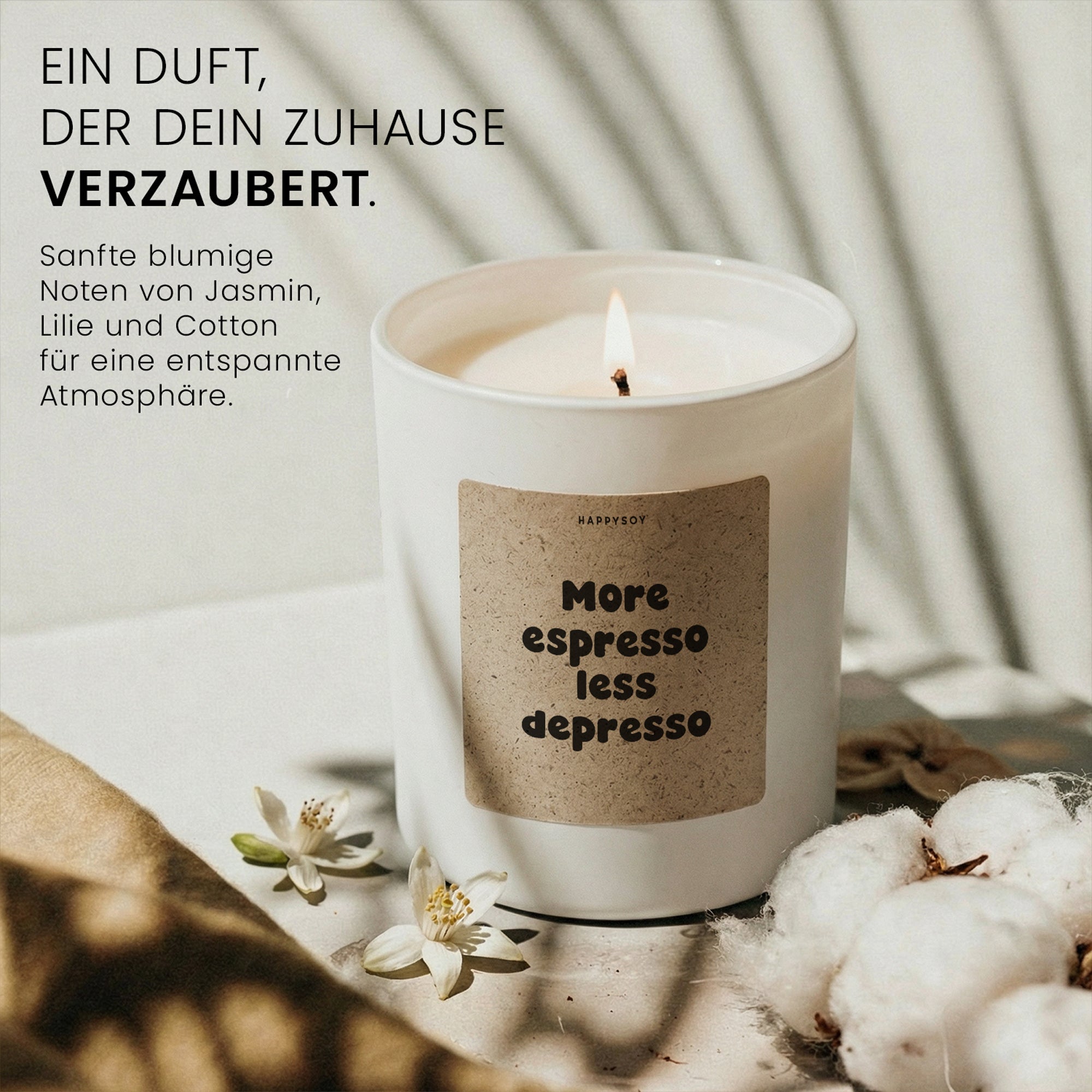 Duftkerze - More espresso less depresso - Happysoy®