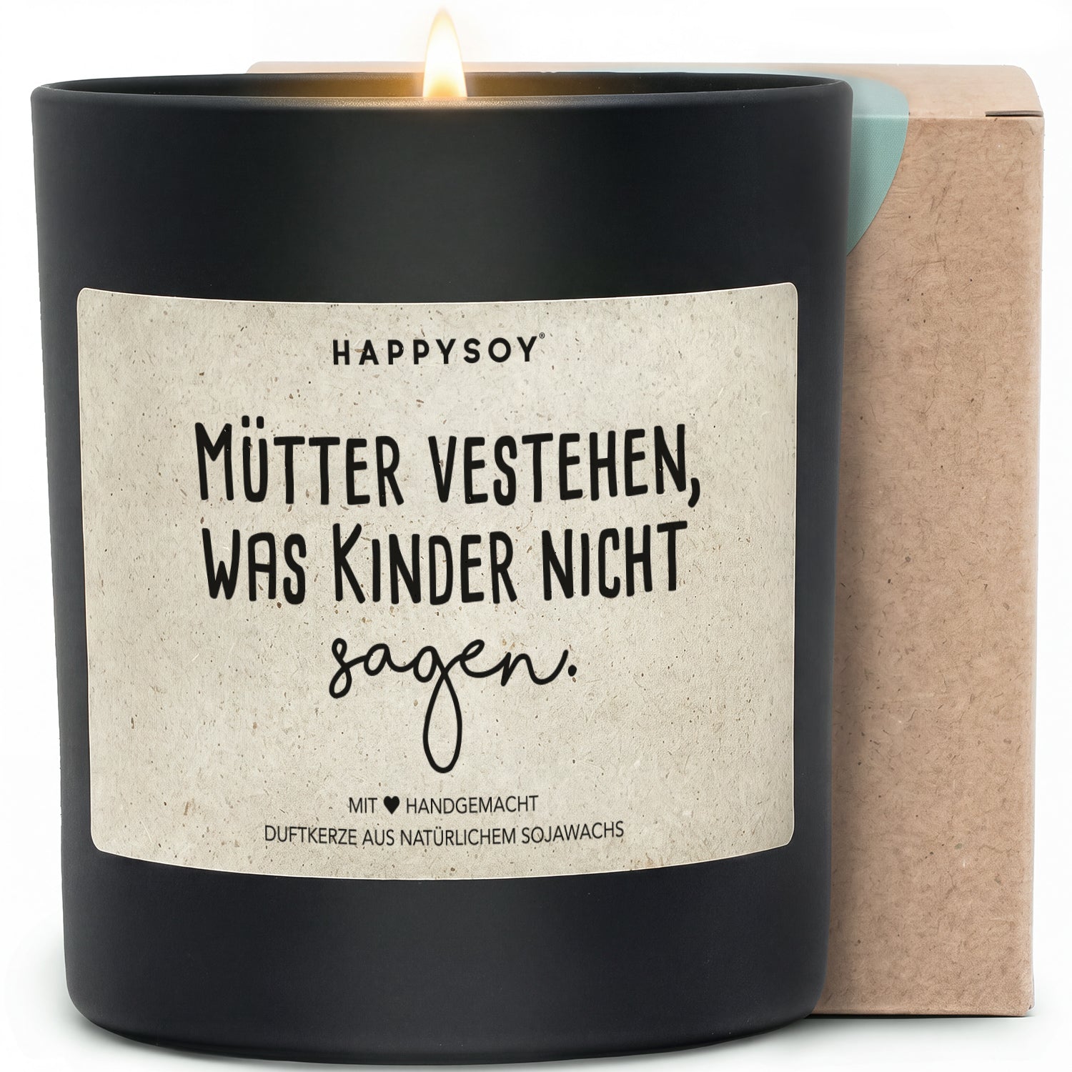 Duftkerze - Mütter vestehen, was Kinder nicht sagen. - Happysoy®