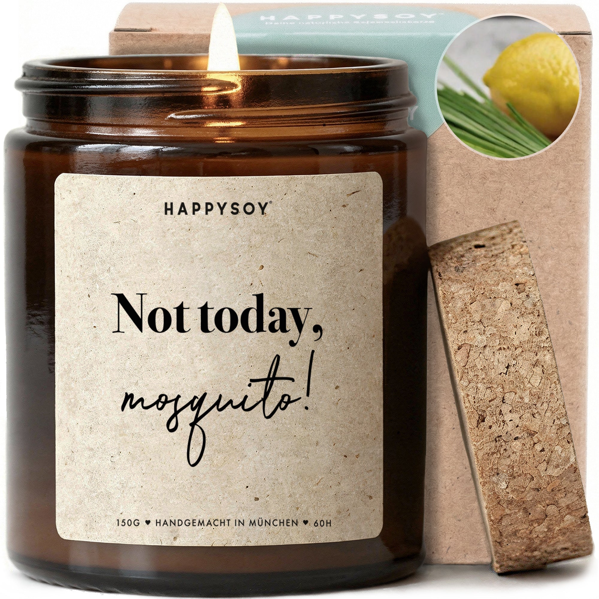 Duftkerze - Not today, mosquito! - Happysoy®
