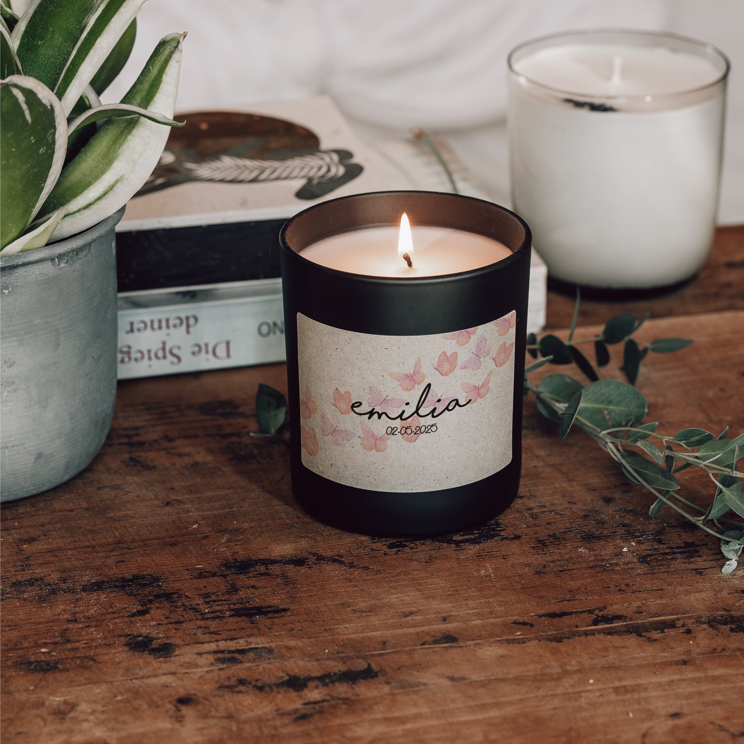 Duftkerze - Schmetterling (Personalisierbar) - Happysoy®