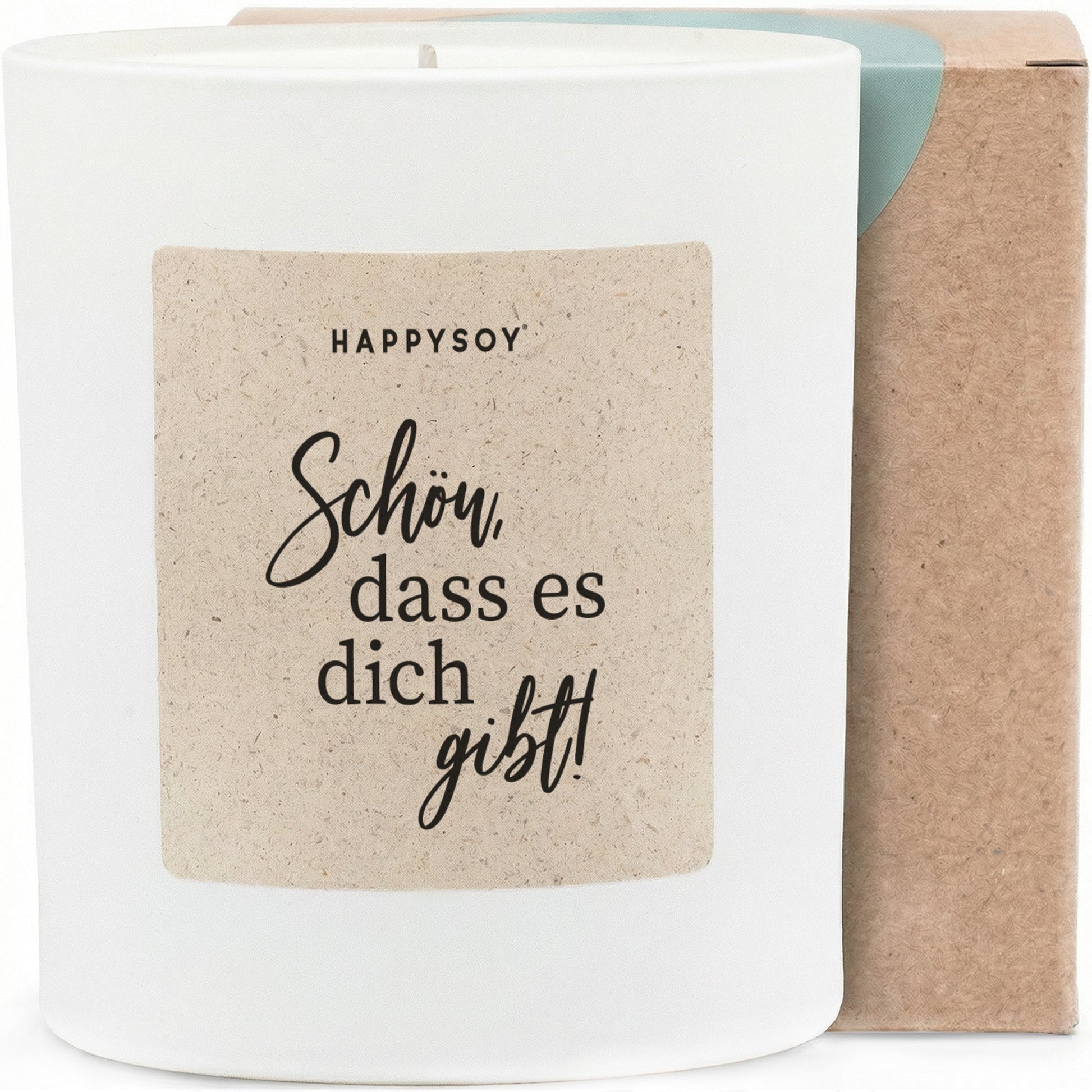 Duftkerze - Schön, dass es dich gibt! - Happysoy®