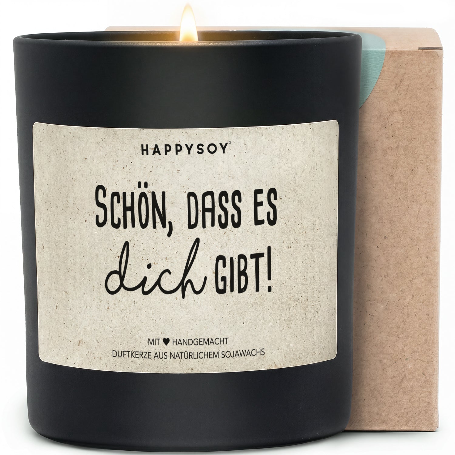 Duftkerze - Schön, dass es dich gibt! - Happysoy®