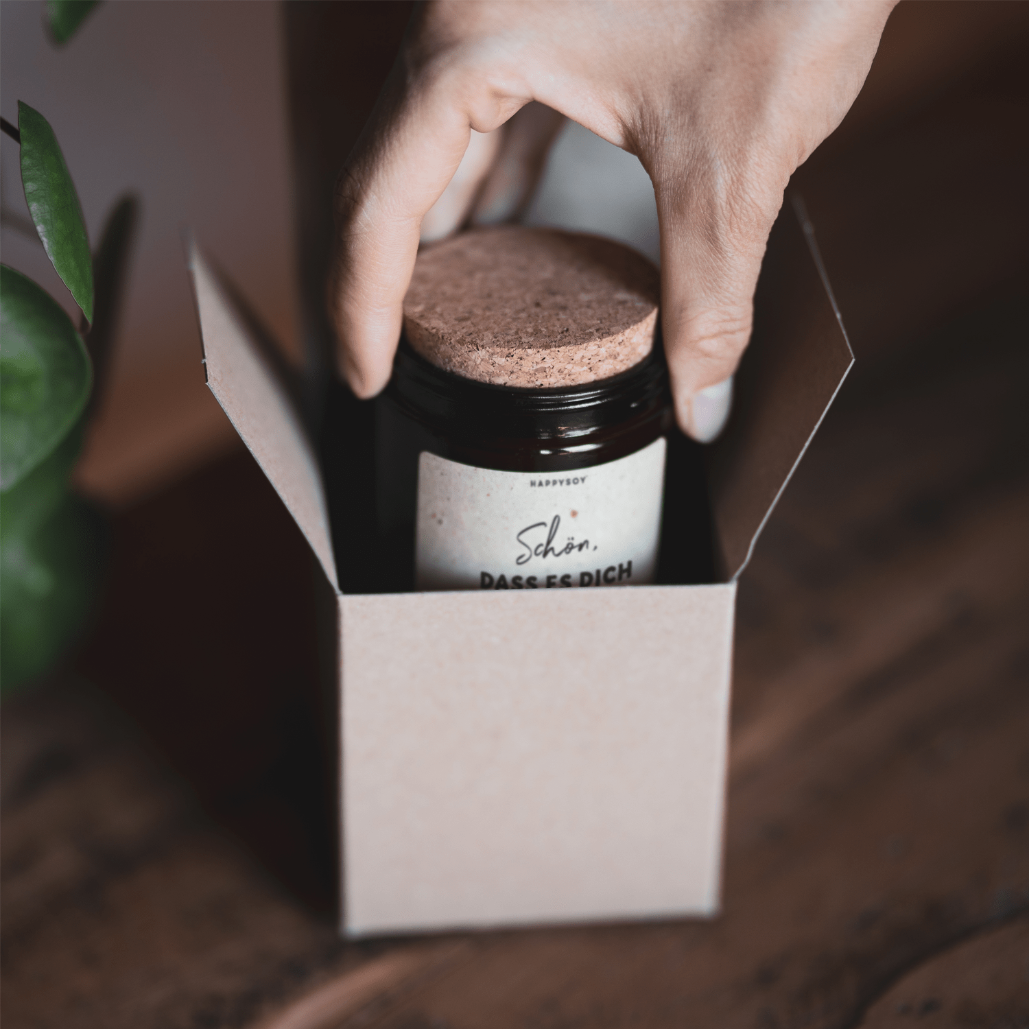 Duftkerze - Schön, dass es dich in meinem Leben gibt - Happysoy®