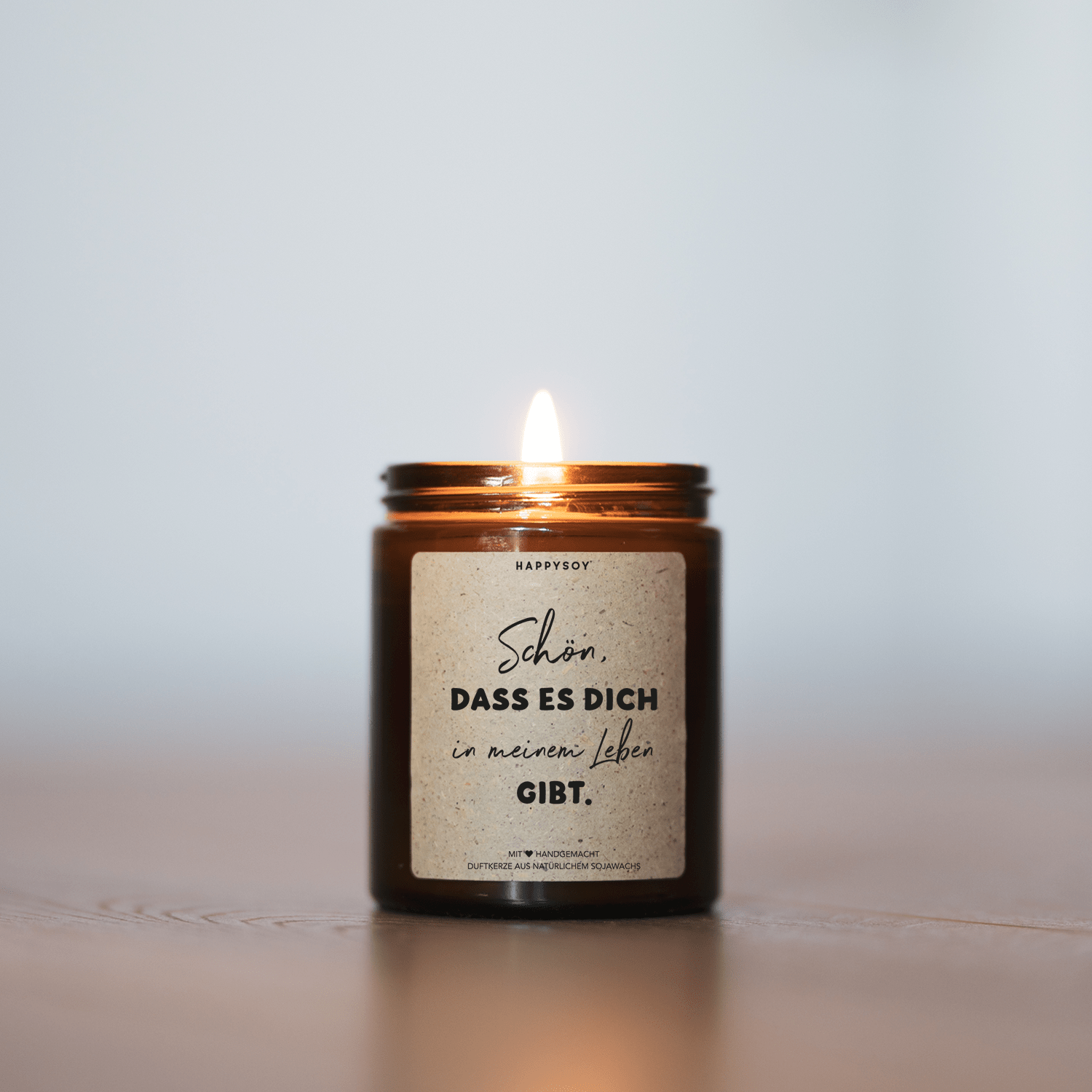 Duftkerze - Schön, dass es dich in meinem Leben gibt - Happysoy®