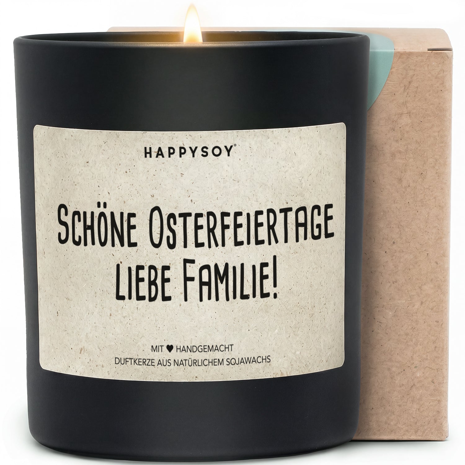 Duftkerze - Schöne Osterfeiertage liebe Familie! - Happysoy®
