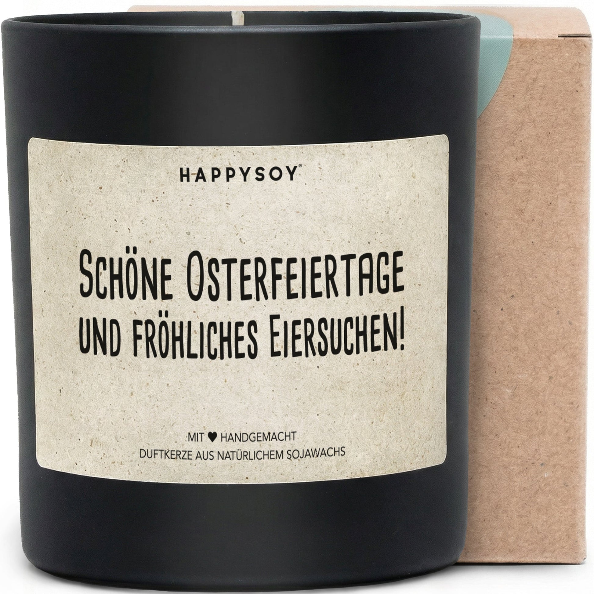 Duftkerze - Schöne Osterfeiertage und fröhliches Eiersuchen! - Happysoy®
