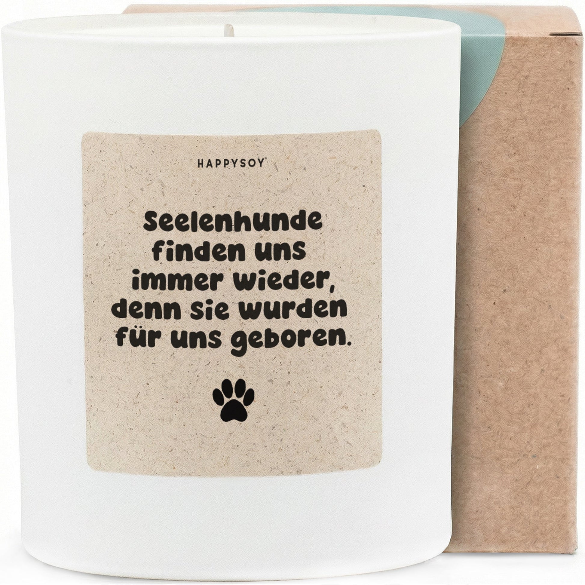 Duftkerze - Seelenhunde finden uns immer wieder, denn sie wurden für uns geboren. - Happysoy®
