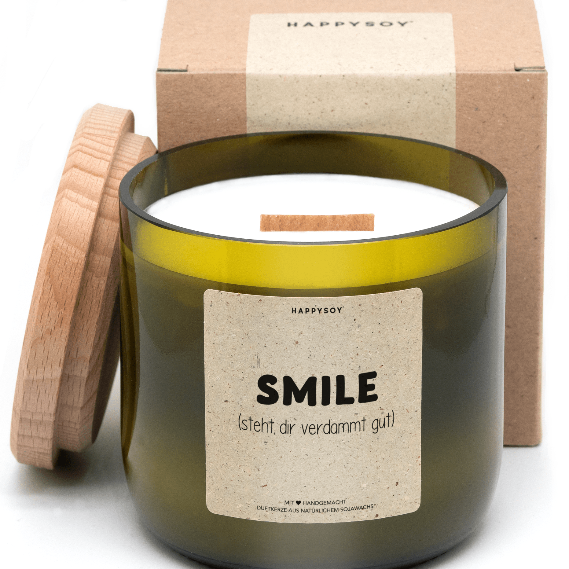 Duftkerze - smile. (steht dir verdammt gut:) - Happysoy®