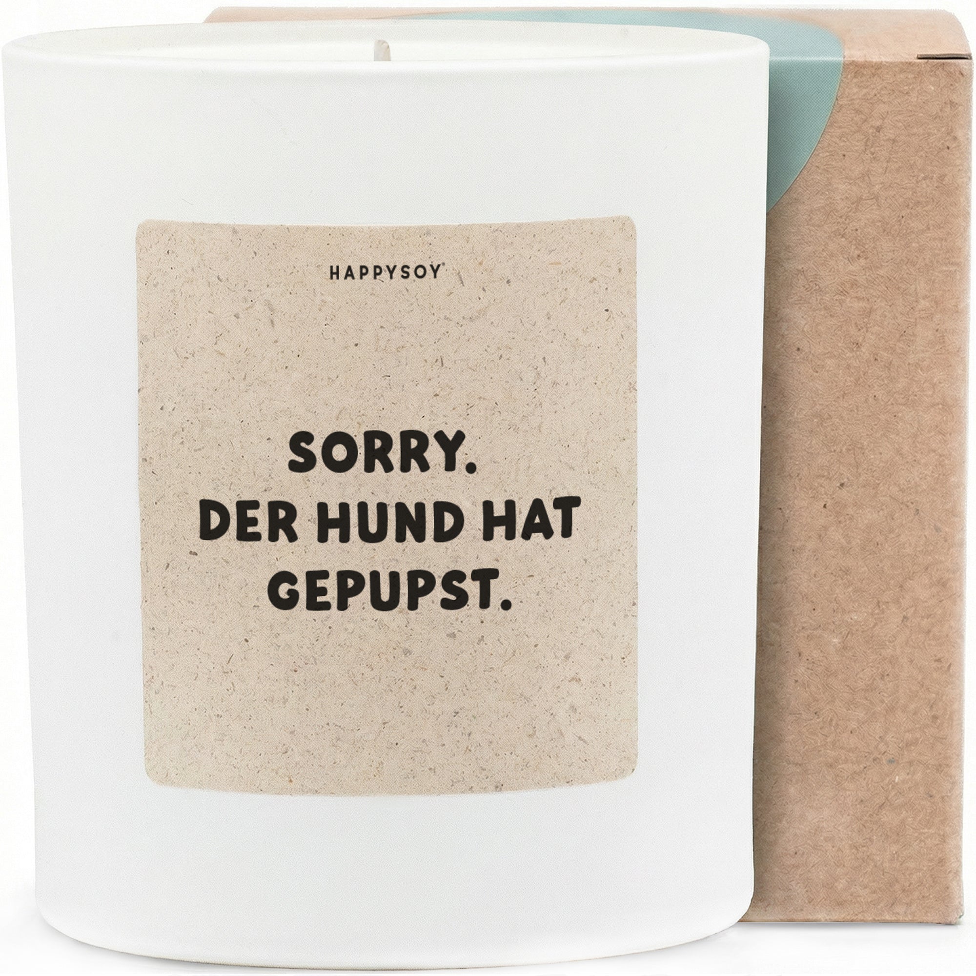 Duftkerze - SORRY. DER HUND hat gepupst. - Happysoy®