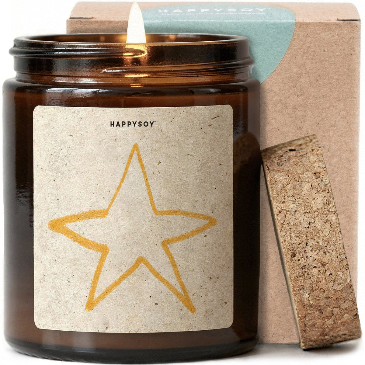 Duftkerze - Stern - Happysoy®