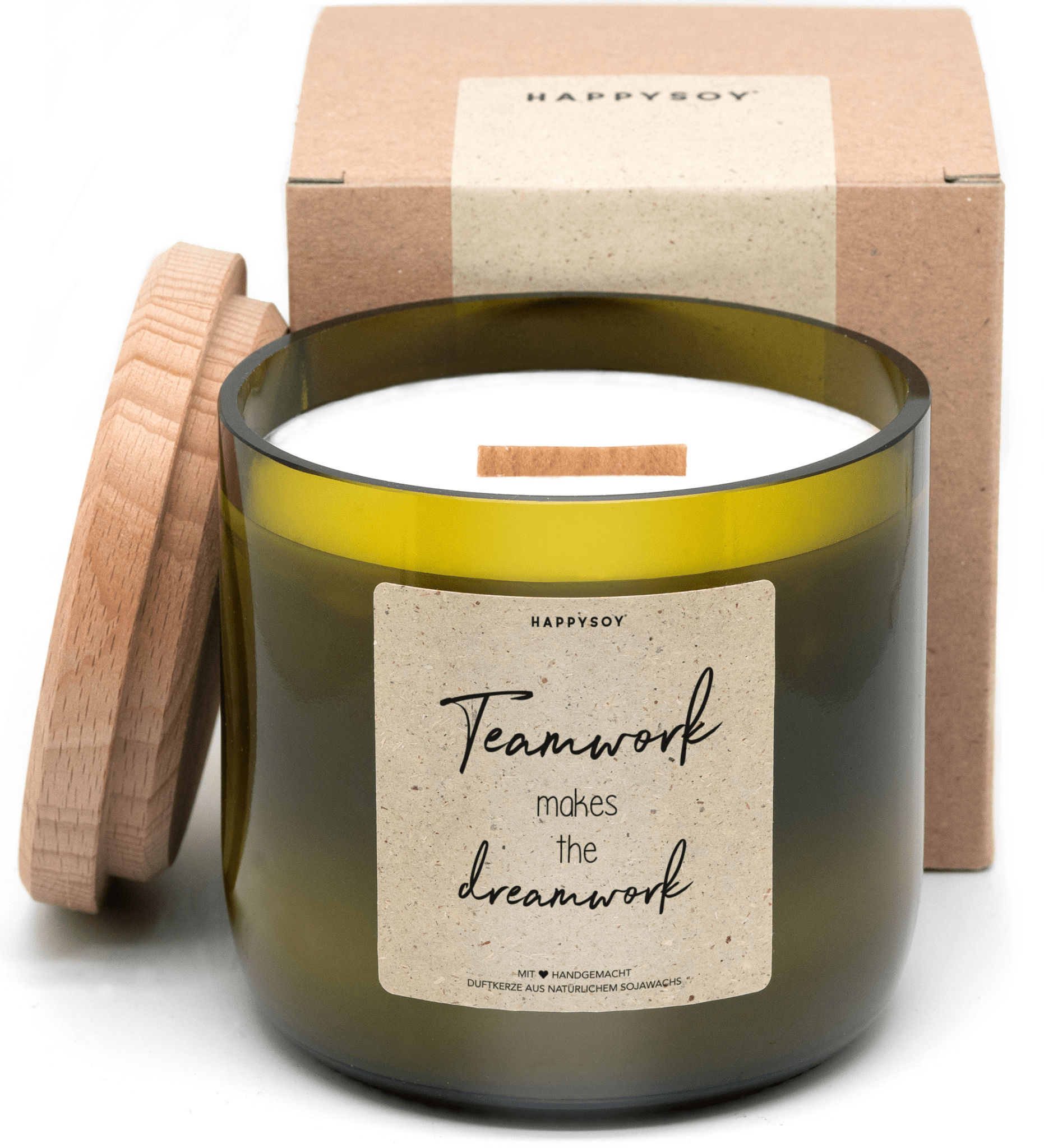 Duftkerze - Teamwork makes the dreamwork - Happysoy®