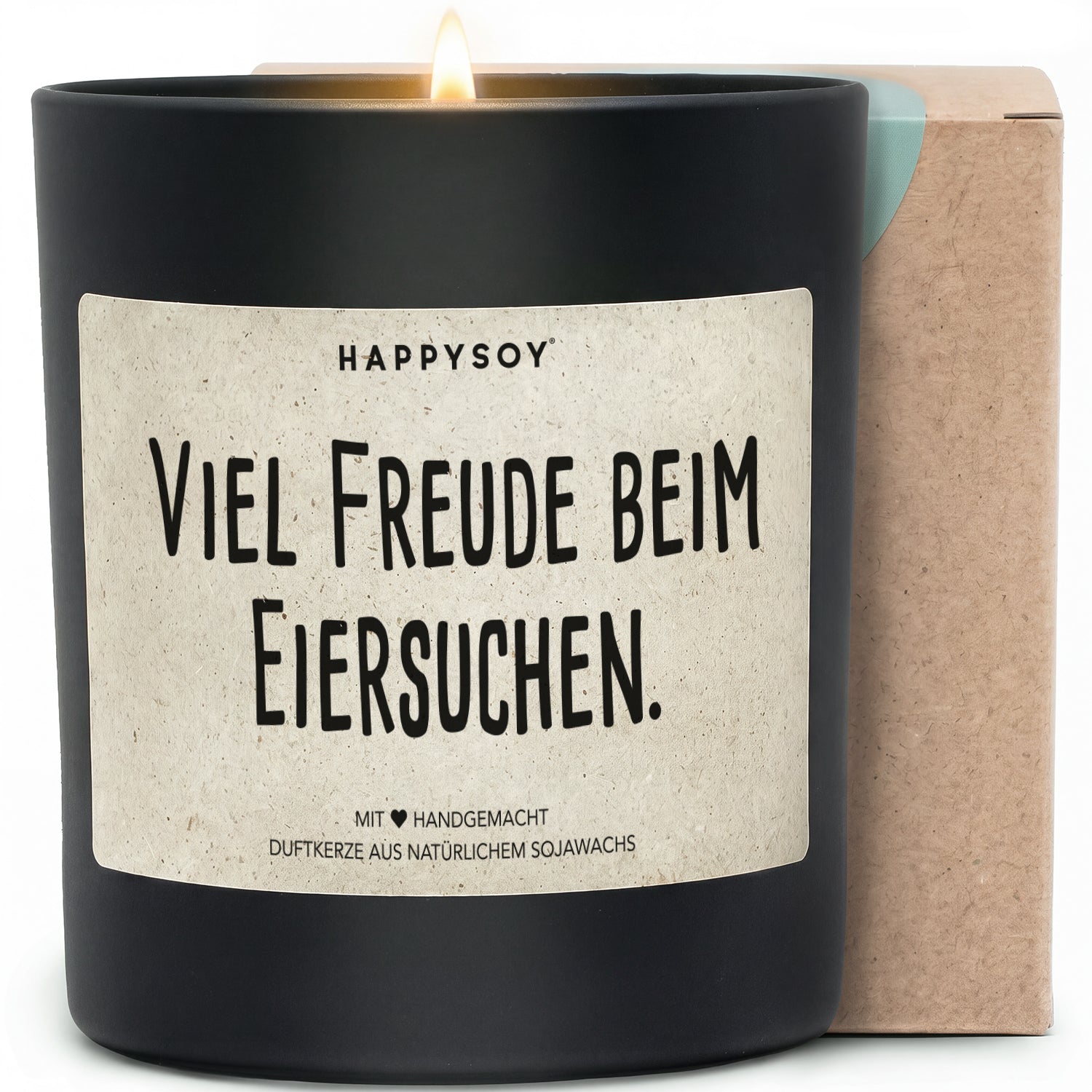 Duftkerze - Viel Freude beim Eiersuchen. - Happysoy®