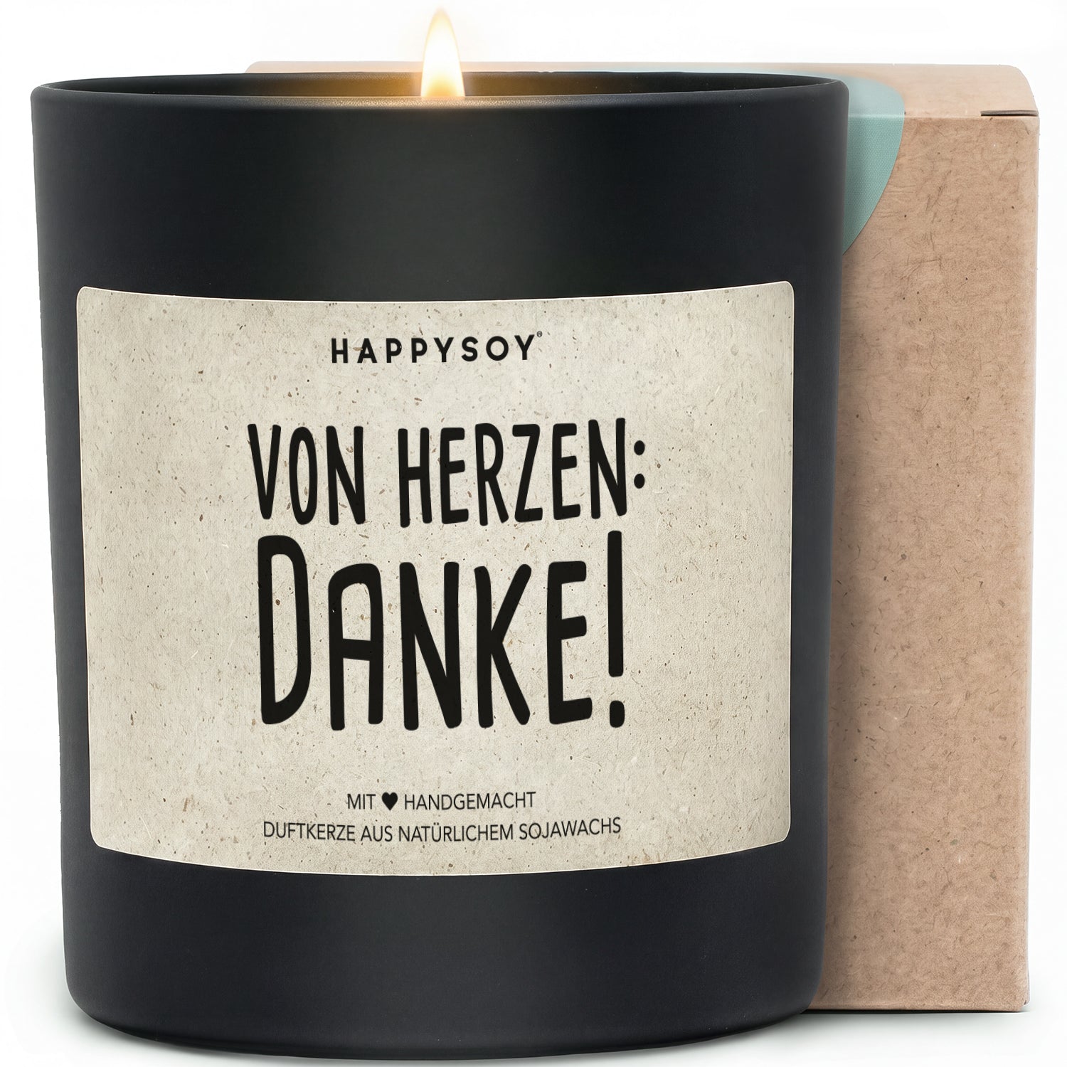 Duftkerze - Von Herzen: Danke! - Happysoy®
