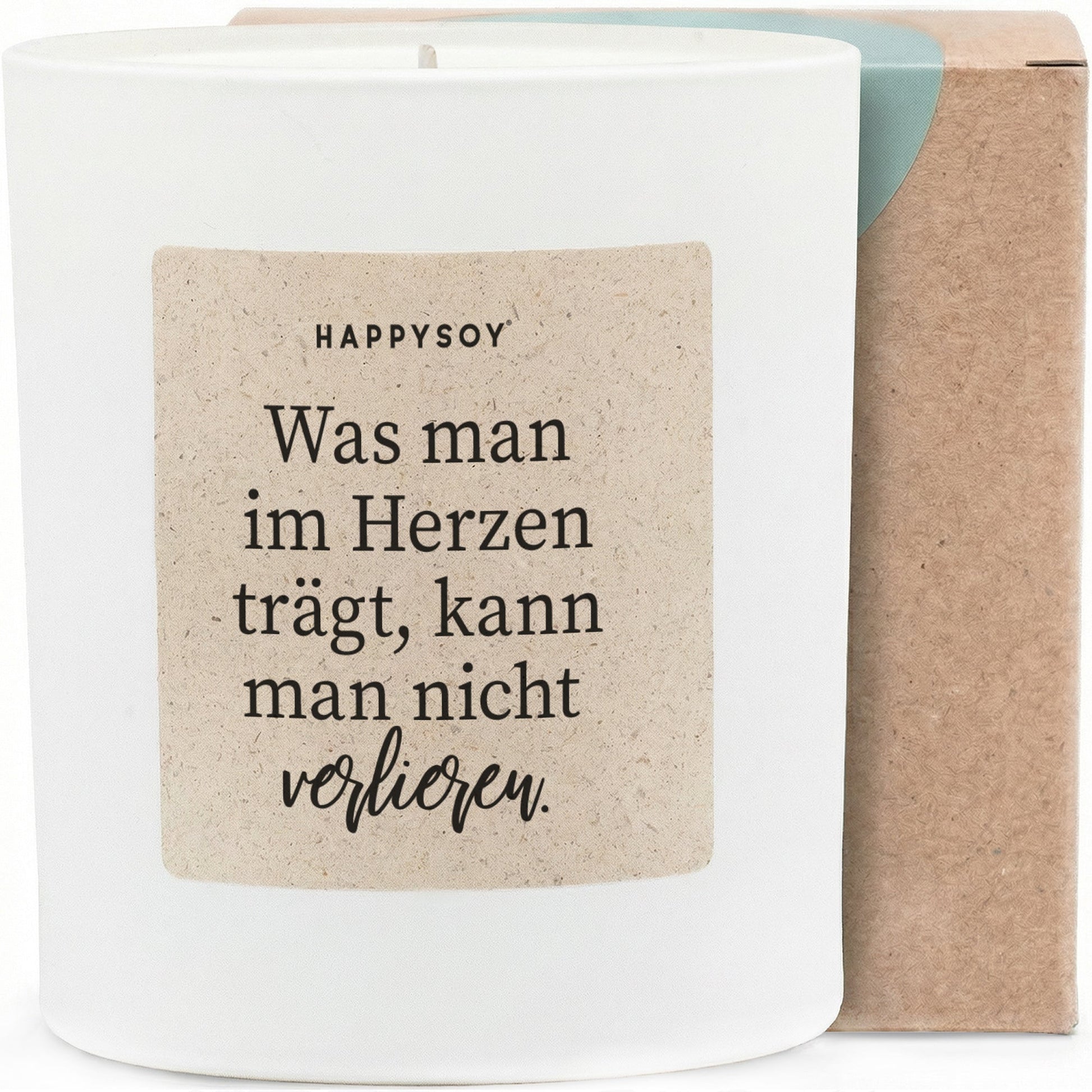 Duftkerze - Was man im Herzen trägt, kann man nicht verlieren - Happysoy®