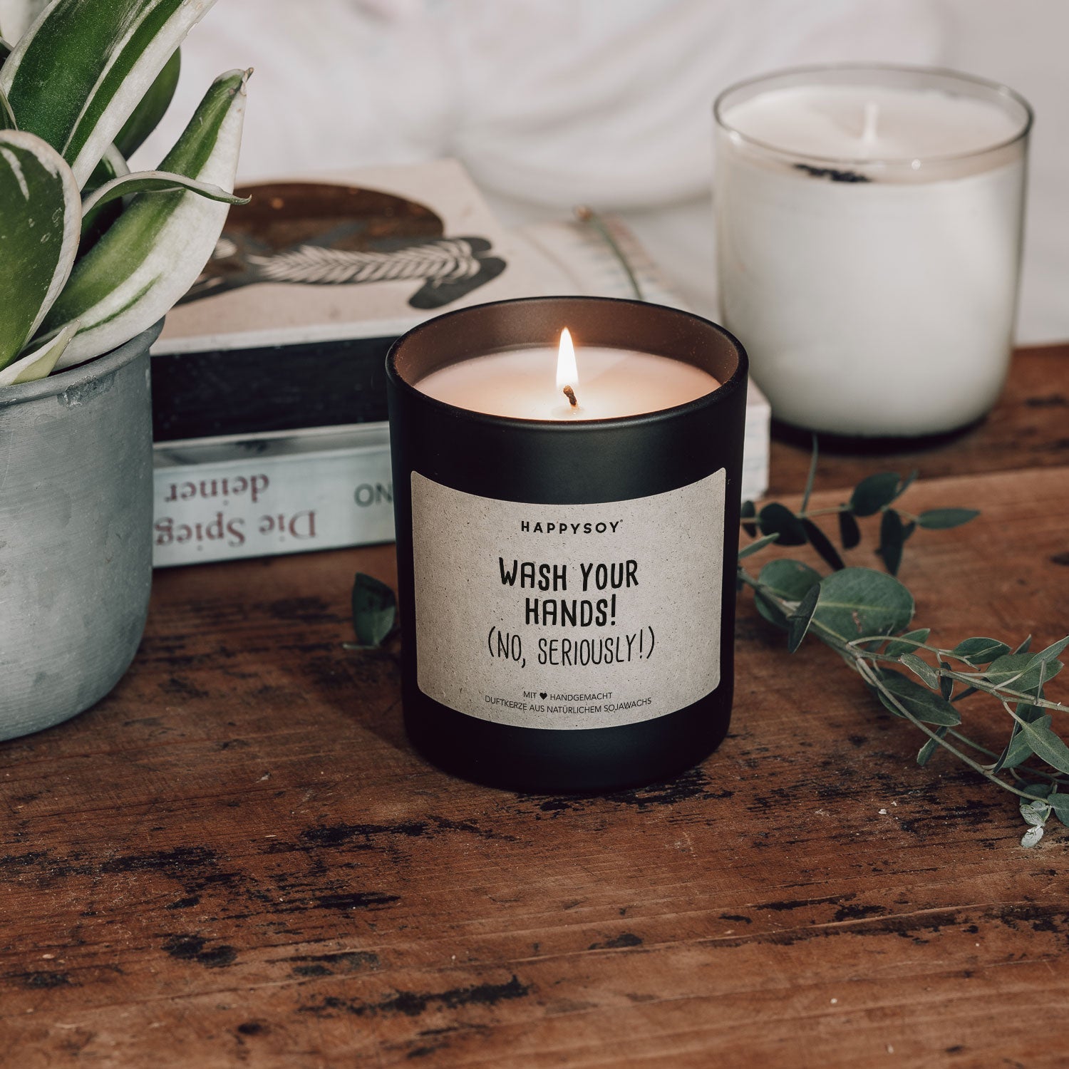 Duftkerze - Wash your hands! (No, seriously!) - Happysoy®
