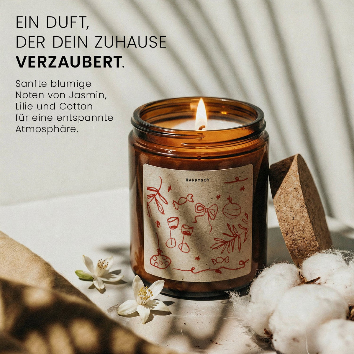 Duftkerze - Weihnachten feiern - Happysoy®