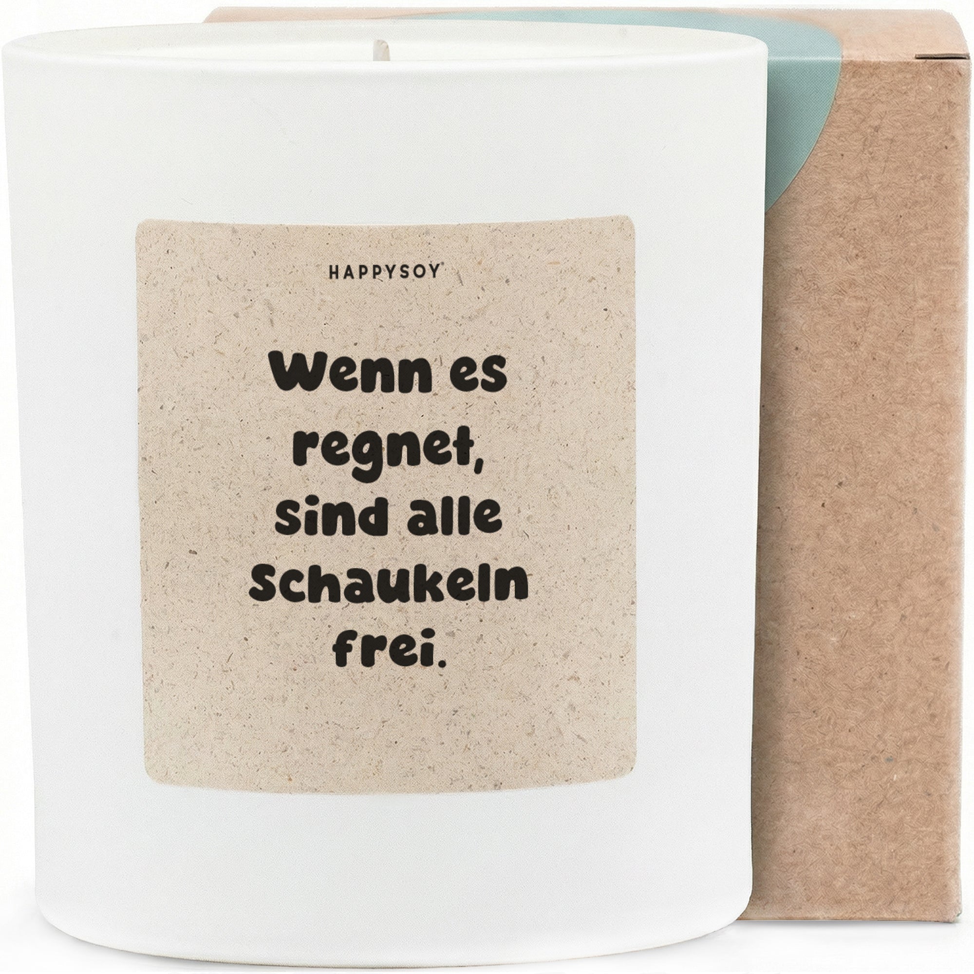 Duftkerze - Wenn es Schaukeln regnet, sind alle frei. - Happysoy®
