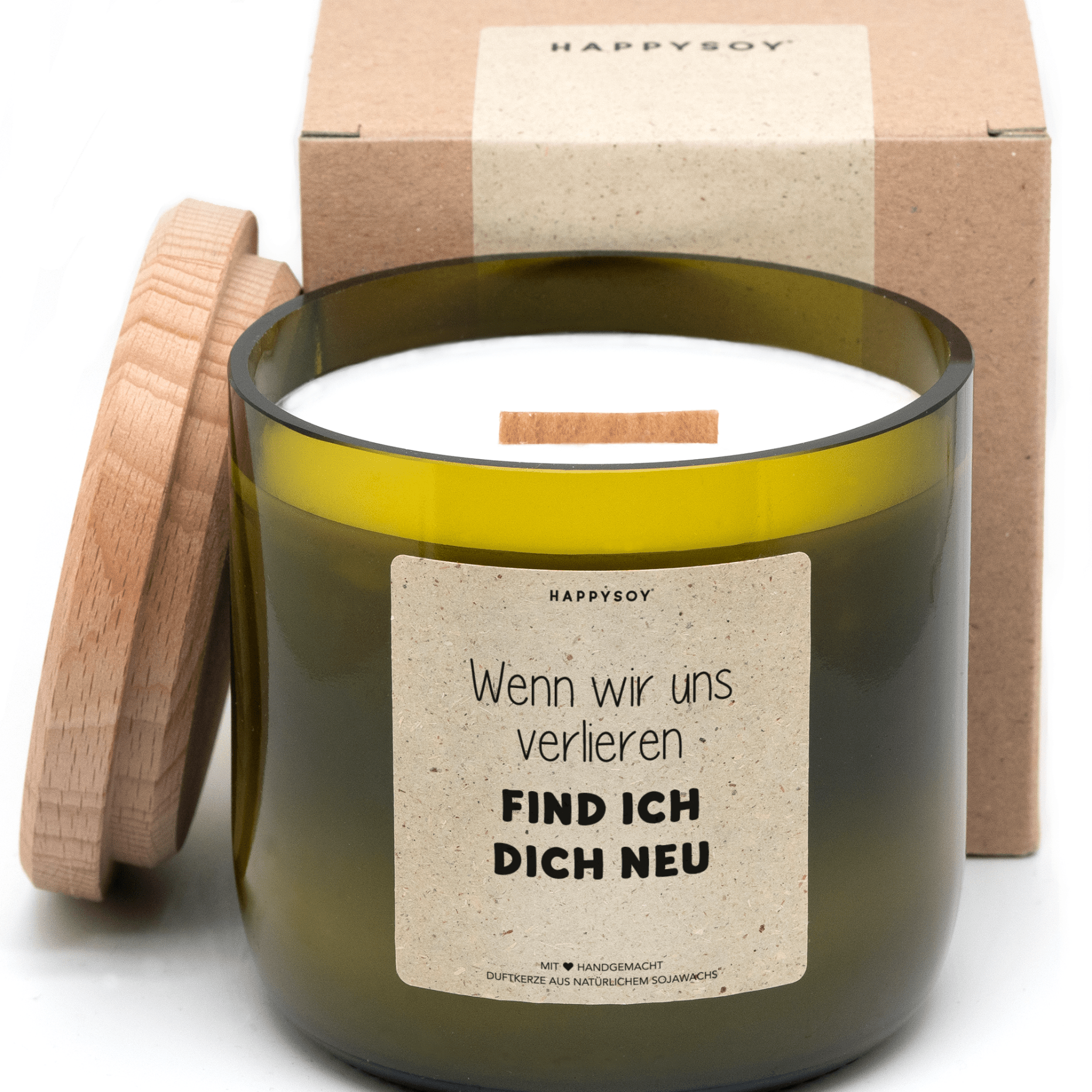 Duftkerze - Wenn wir uns verlieren, find ich dich neu - Happysoy®