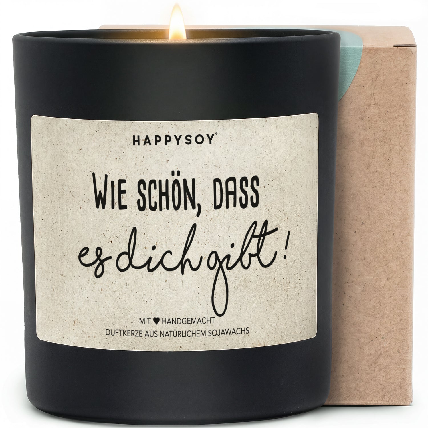 Duftkerze - Wie schön, dass es dich gibt ! - Happysoy®