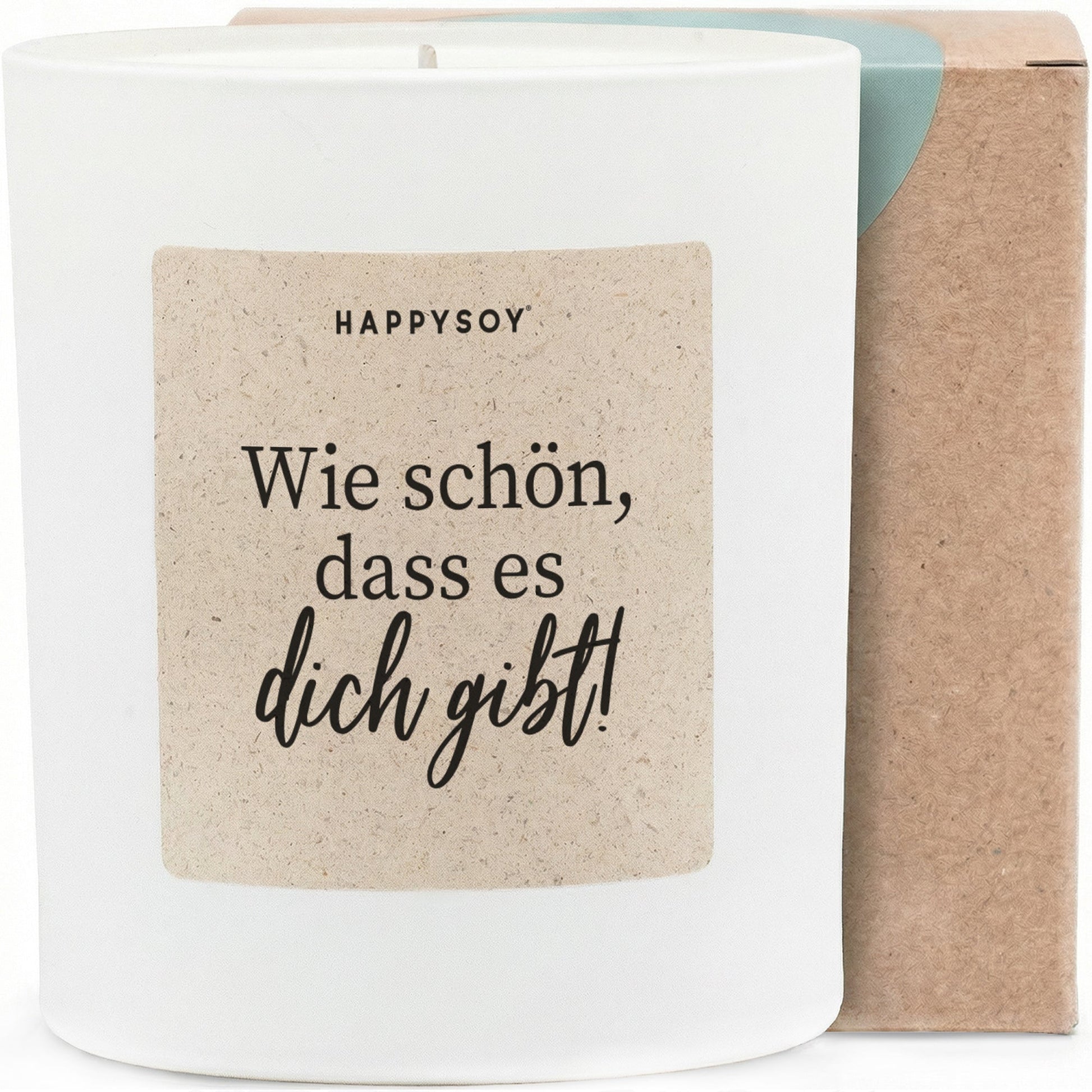 Duftkerze - Wie schön, dass es dich gibt! - Happysoy®