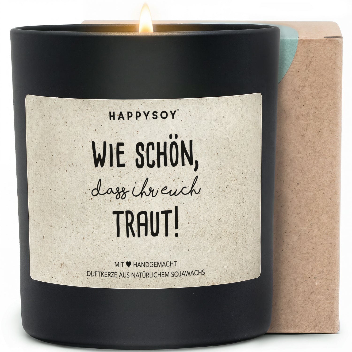 Duftkerze - Wie schön, dass Ihr euch traut! - Happysoy®