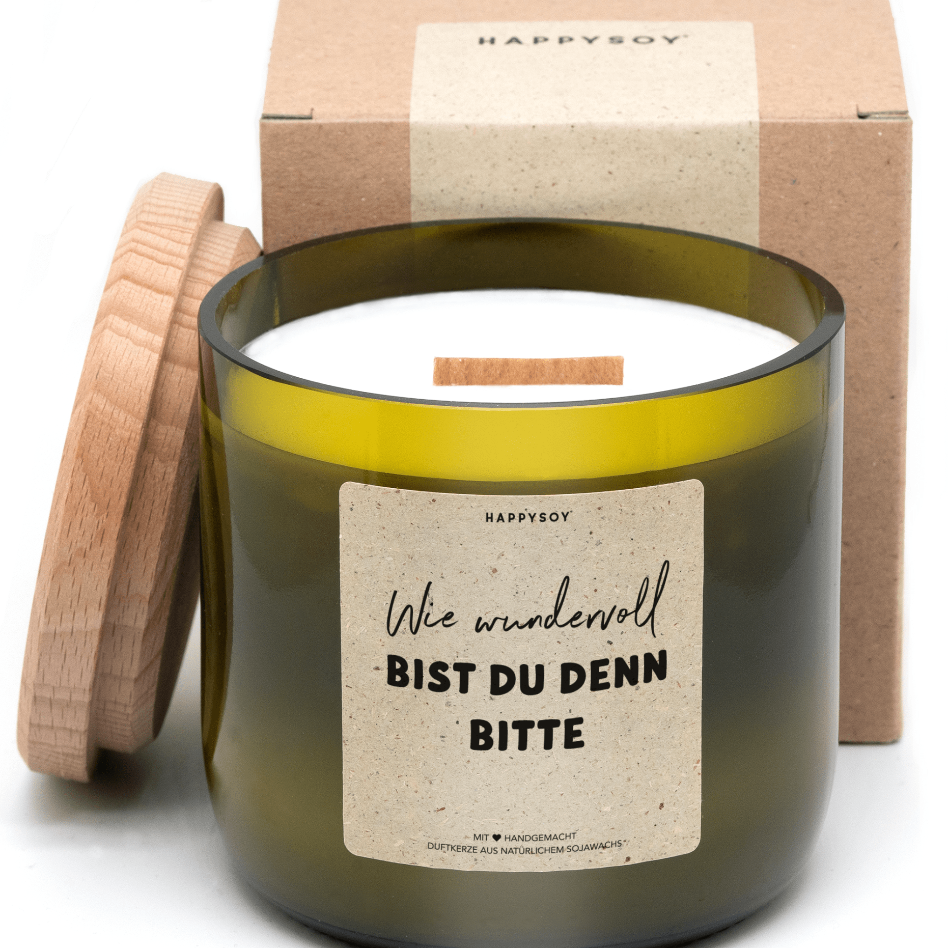 Duftkerze - Wie wundervoll bist du denn bitte - Happysoy®