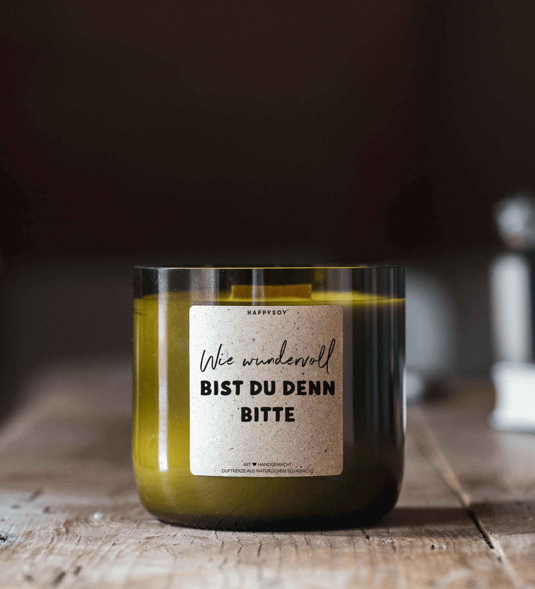 Duftkerze - Wie wundervoll bist du denn bitte - Happysoy®