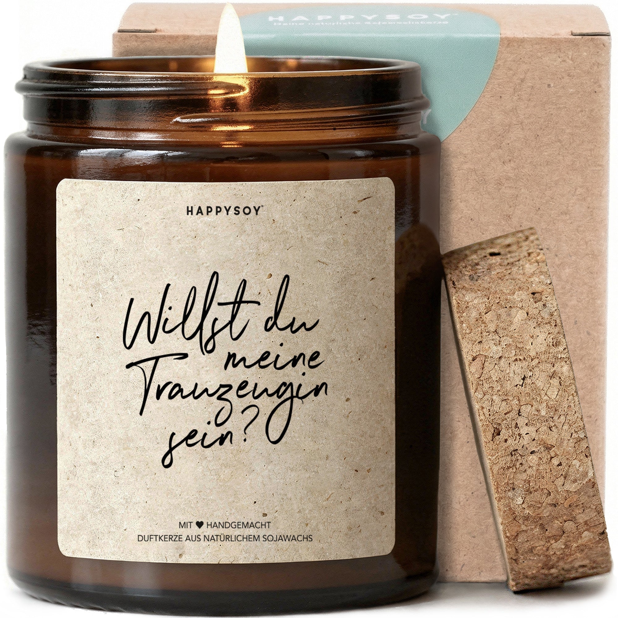 Duftkerze - Willst du meine Trauzeugin sein? - Happysoy®