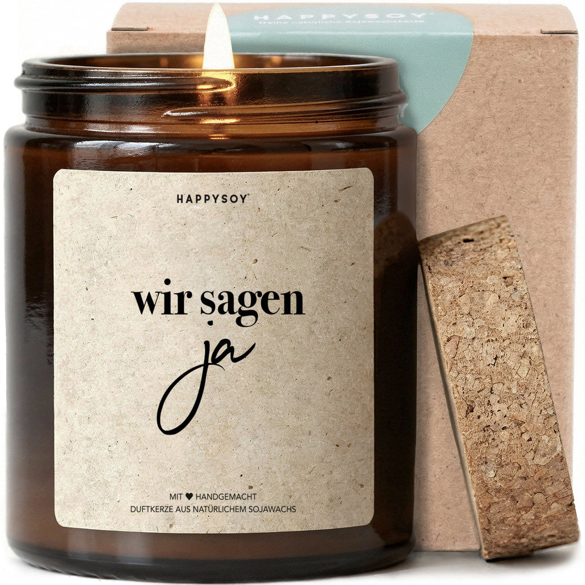 Duftkerze - Wir sagen JA! - Happysoy®