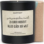 Duftkerze - Wir wünschen euch zu eurer Hochzeit alles Glück der Welt - Happysoy®