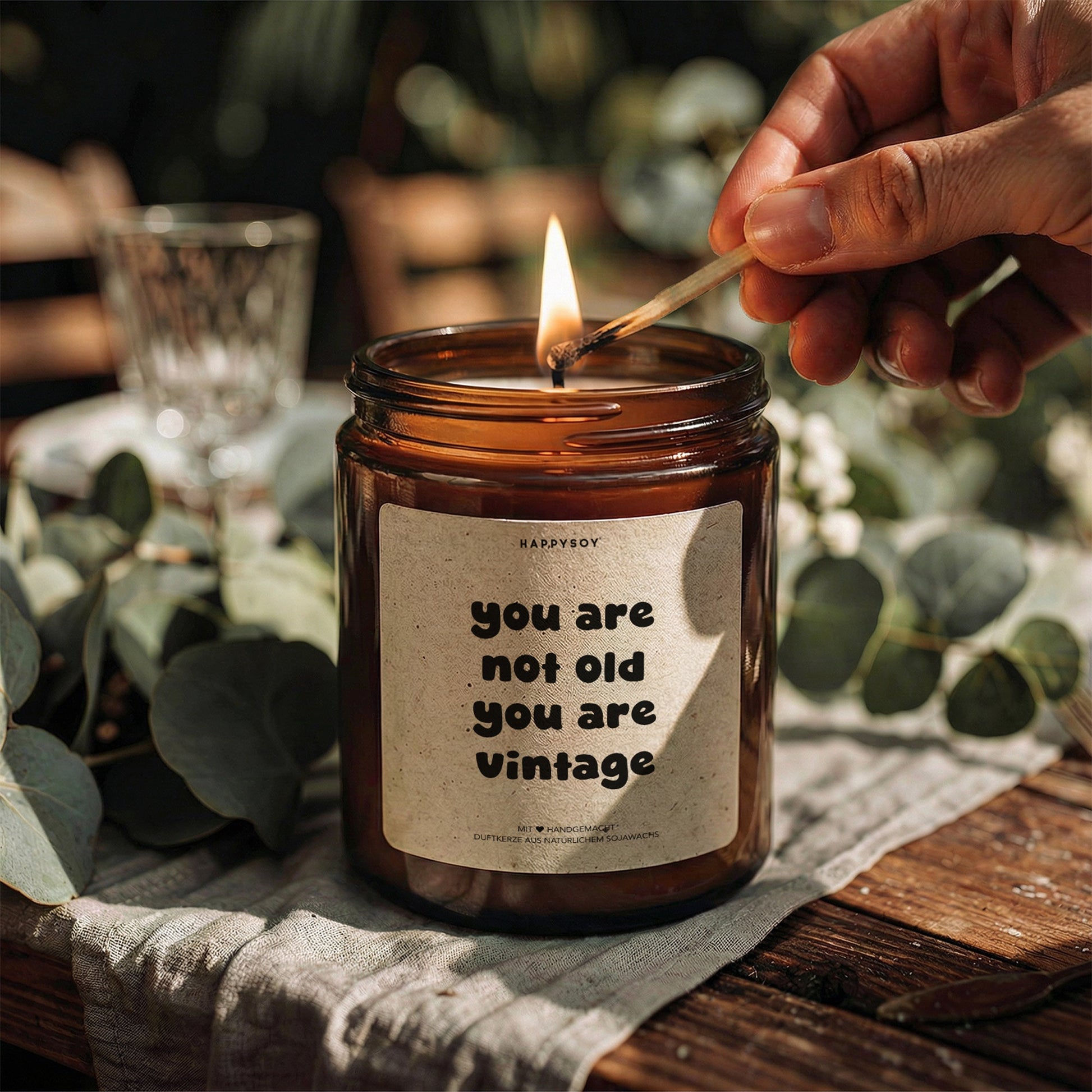 Duftkerze - you are not old vintage you are - Happysoy®