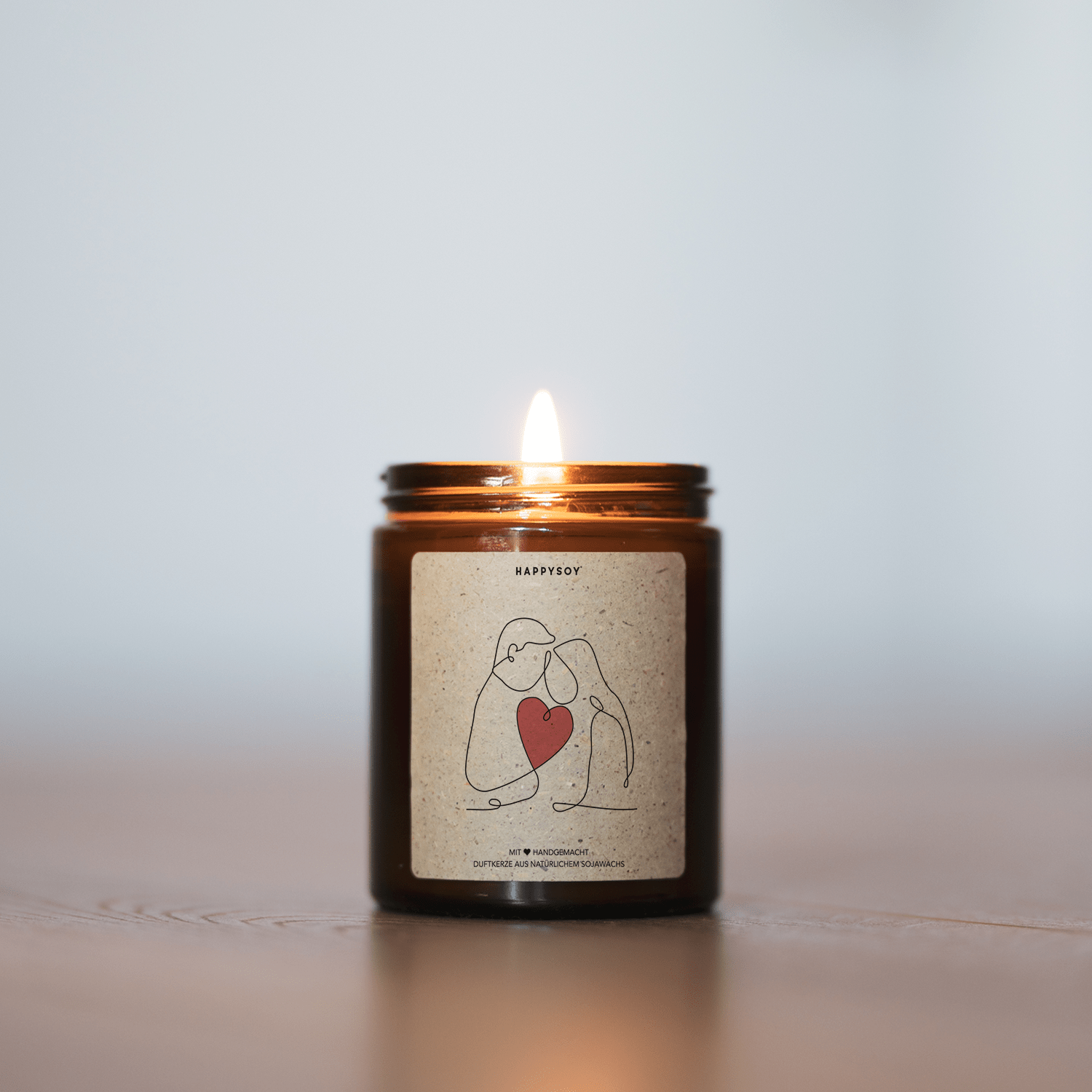 Duftkerze - You & Me mit Herz - Happysoy®