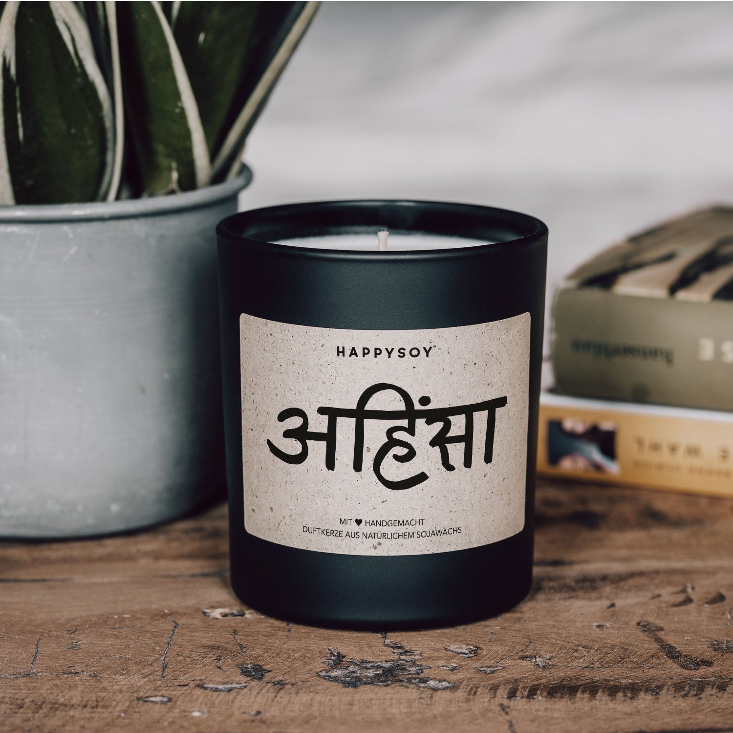 Duftkerze - Zeichen: Ahimsa - Happysoy®
