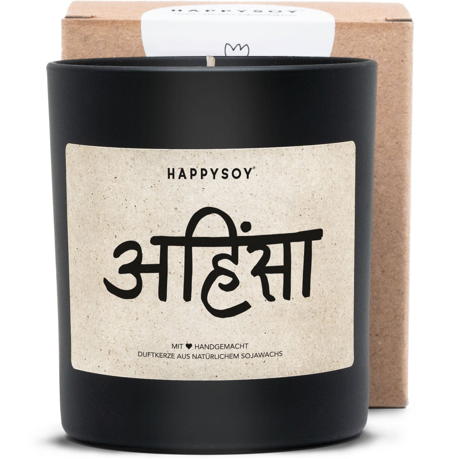 Duftkerze - Zeichen: Ahimsa - Happysoy®