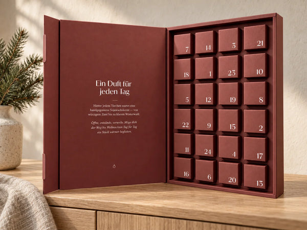 Verpackung des Adventskalenders