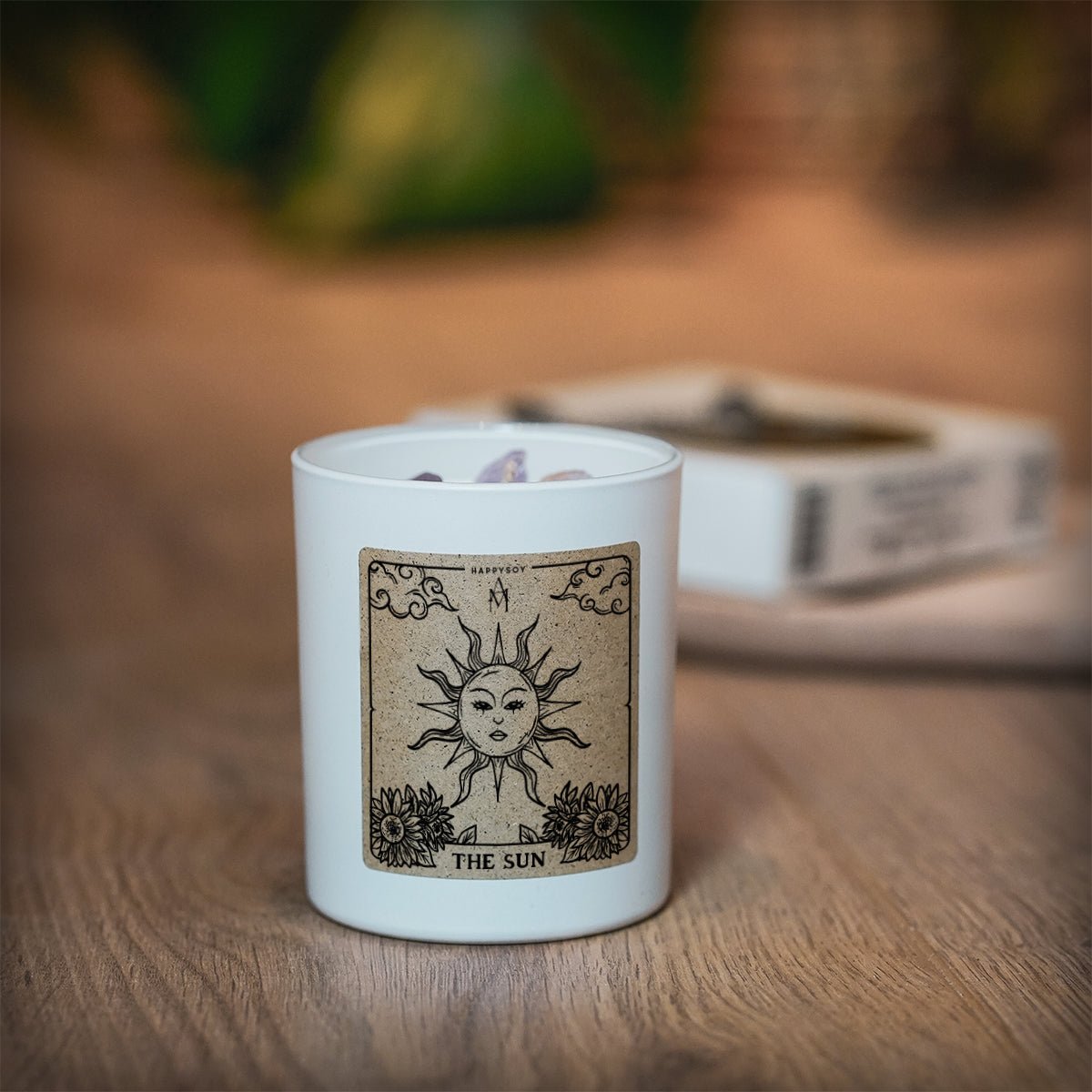 The Sun - Duftkerze mit Amethyst und Rosenblättern - Alycia Marie x Happysoy - Happysoy®