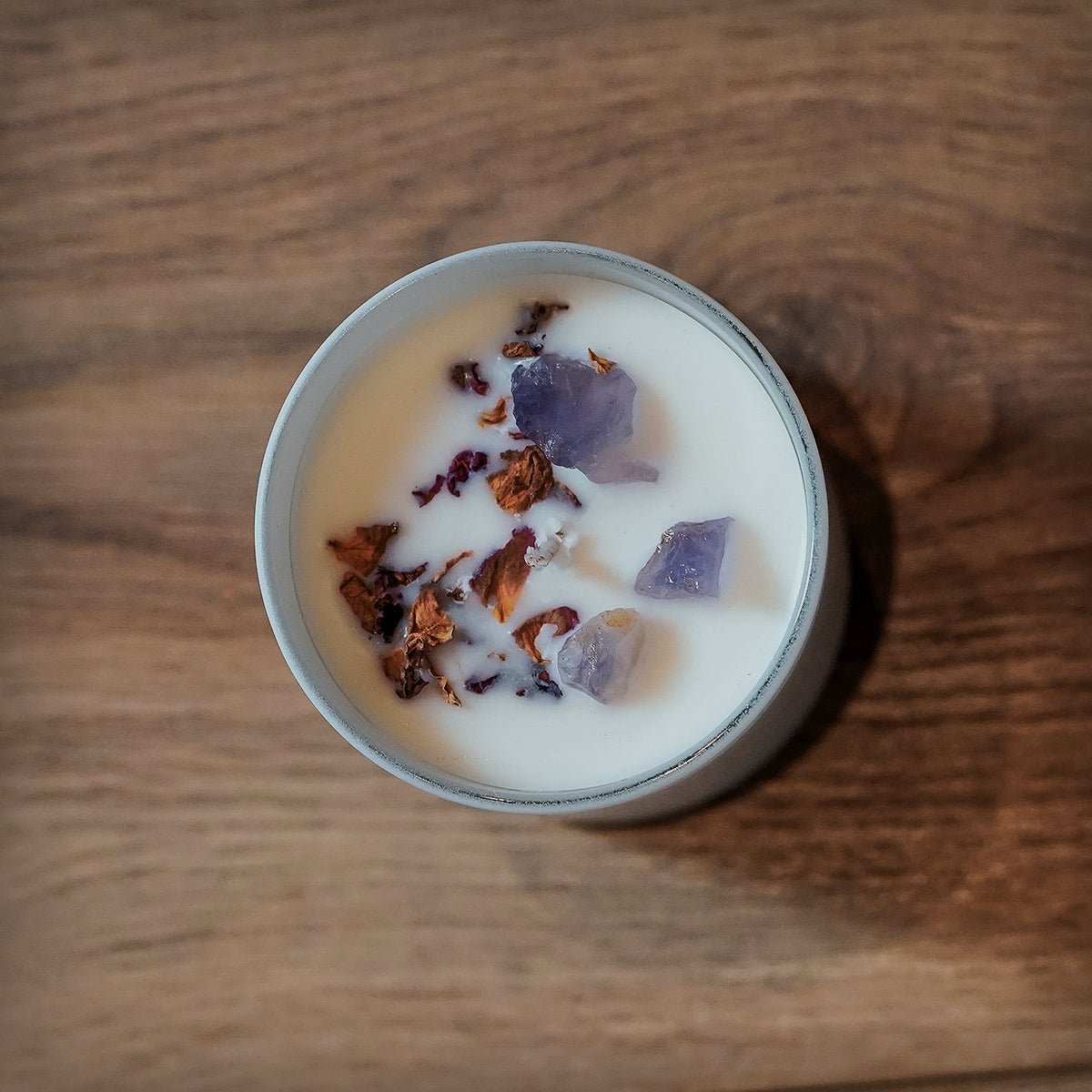 The Sun - Duftkerze mit Amethyst und Rosenblättern - Alycia Marie x Happysoy - Happysoy®