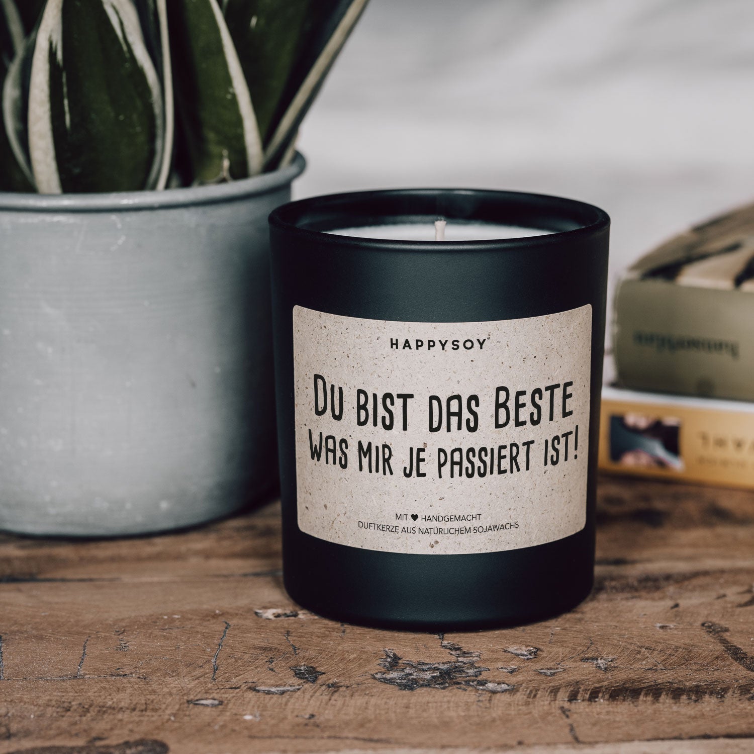 Duftkerze - Du bist das Beste was mir je passiert ist - Happysoy®