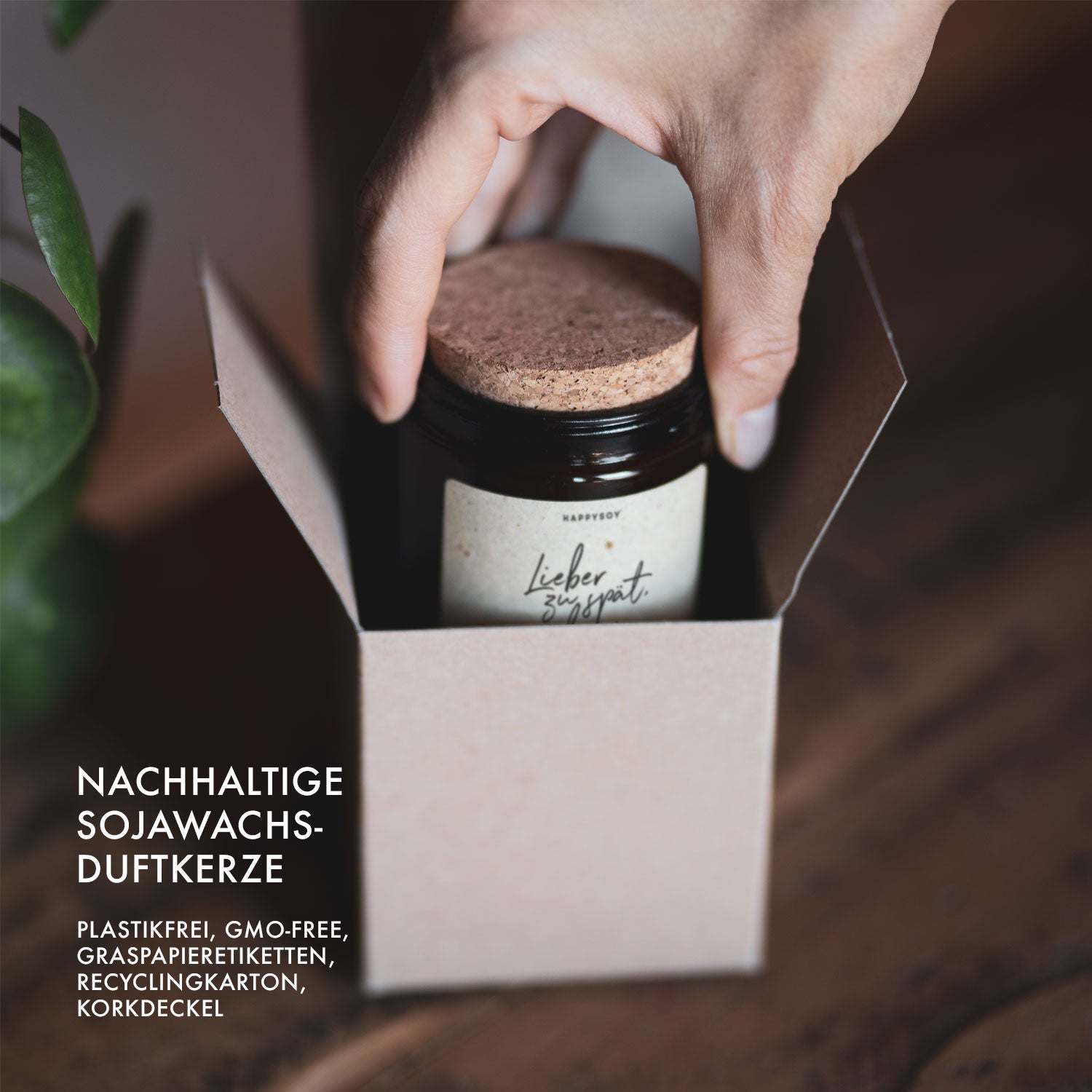Duftkerze - Lieber zu spät, als nie. Happy Happy Birthday! - Happysoy®